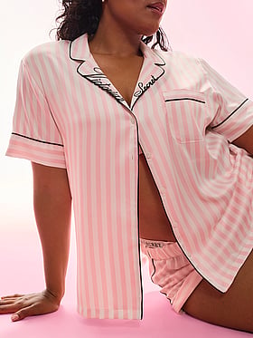 Signature Satin Short Pajama Set