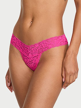 Lace Keyhole Thong Panty