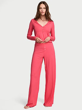 SoSoft™ Modal Ultra-Fine Henley Top & Pant Set