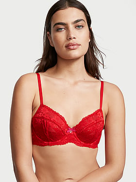 unlined demi cup bra