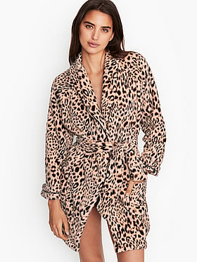 victoria secret black dressing gown