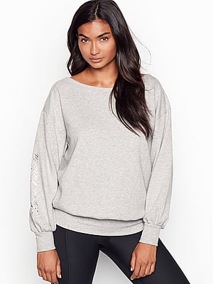 victoria secret off the shoulder sweatshirt