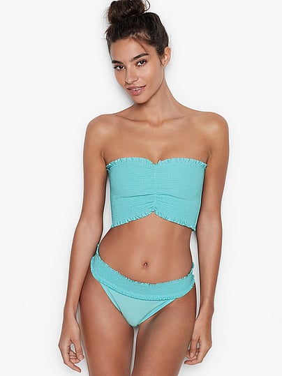 longline bandeau swim top