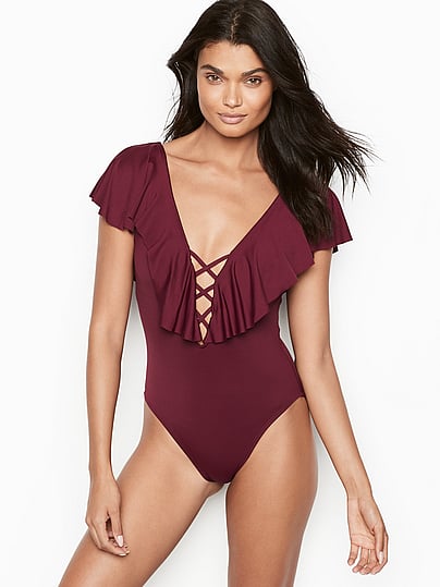 la blanca lace up one piece