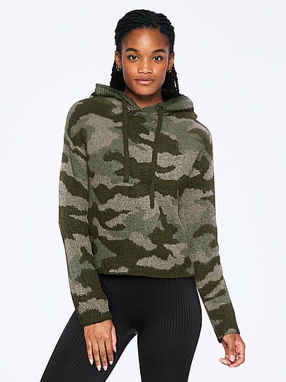 victoria secret camo sweatshirt