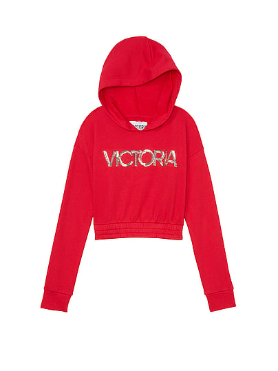 victoria secret cropped hoodie