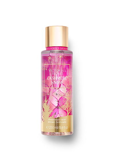 Victoria's Secret new Scents of Holiday Fragrance Mists, Cashmere Snow, offModelFront, 1 of 2