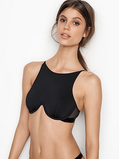 bra with high neck top