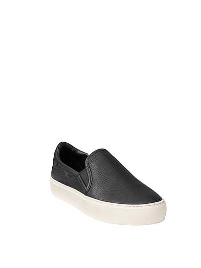 ugg leather slip on sneakers