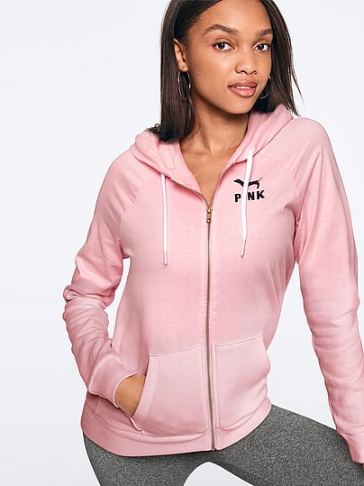 pink full zip