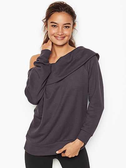 victoria secret off the shoulder sweatshirt