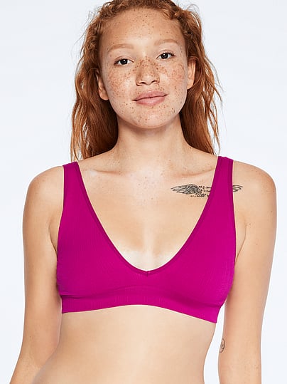 seamless plunge bralette