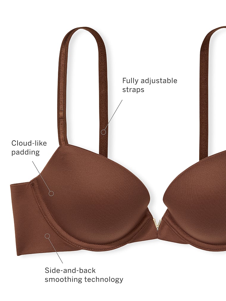 Non-Padded Plunge Bra with Multiple Straps