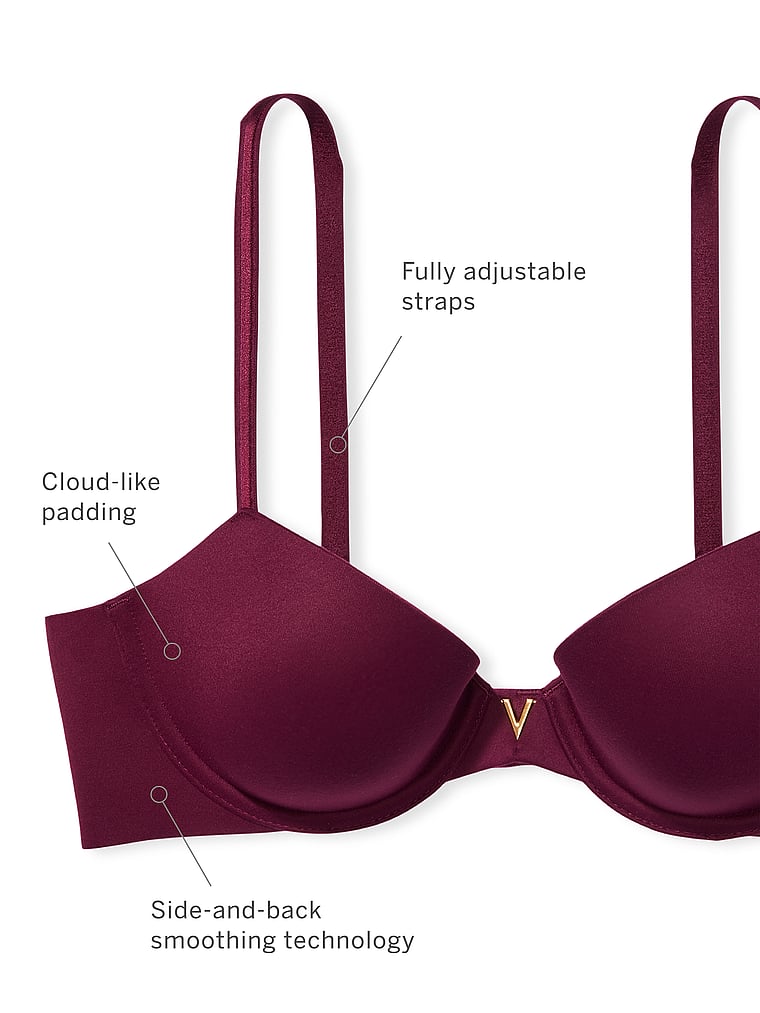 Victoria's Secret Line perfect coverage bra 36dd Purple Size