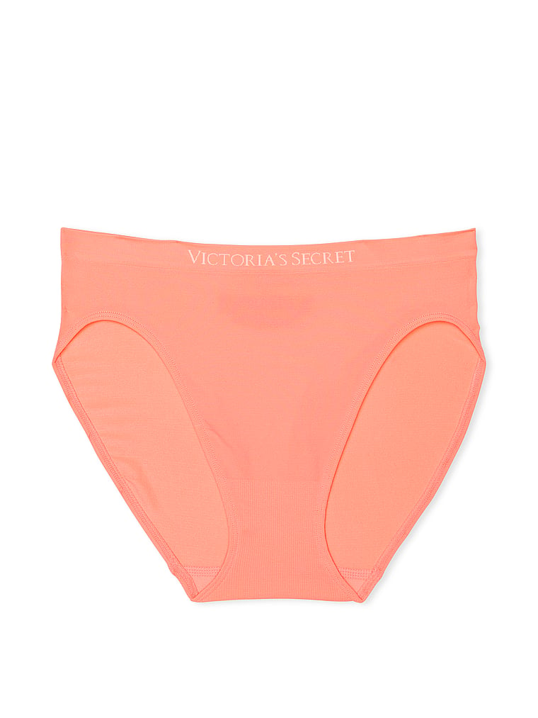 Ivy Bright Coral Ribbed Seamfree G-string – Eleven Intimates