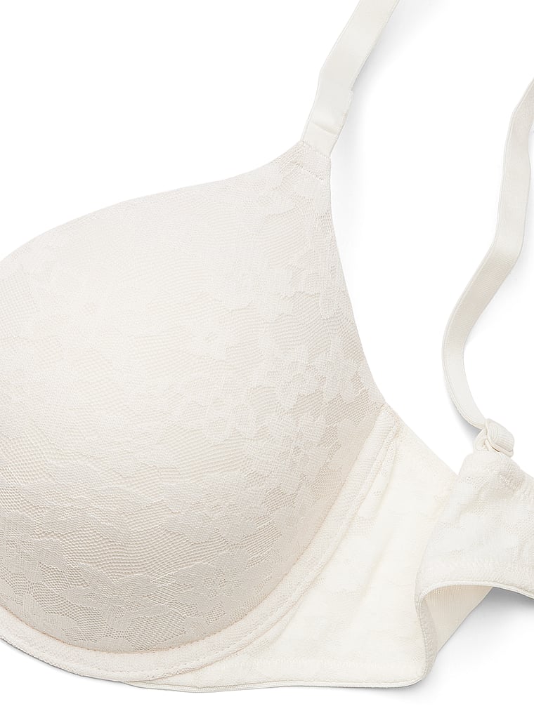 GORGEOUS White cotton push-up bra