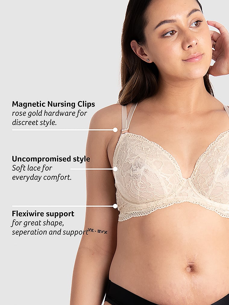Victoria's Secret Wireless Nursing Bra, Body by Victoria, Maternity Bras  for Women (32D-38DDD) : : Fashion