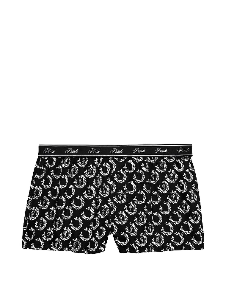 PINK TENCEL™ Boxy Pajama Shorts, offModelFront, 4 of 6