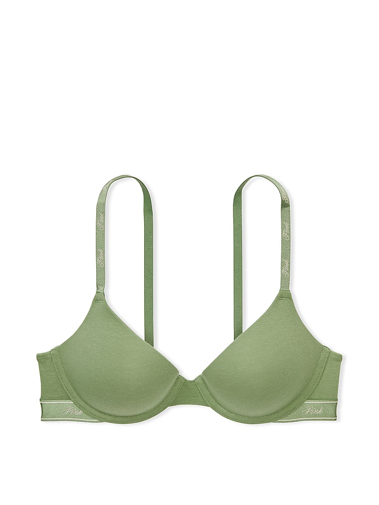 PINK - Victoria's Secret SALE NEW 32B VS PINK Date Bra unlined Green Size  32 B - $19 (57% Off Retail) New With Tags - From Shoptillyoudrop