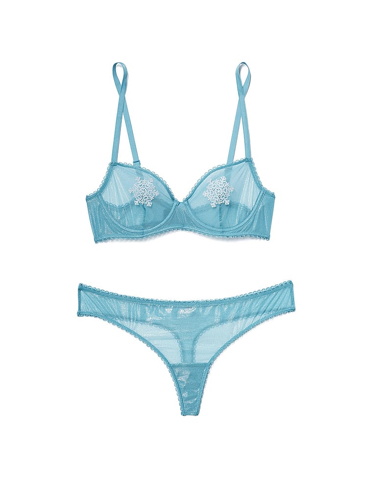 Alyshia Unlined Demi Bra + Panty Set - Adore Me - vs