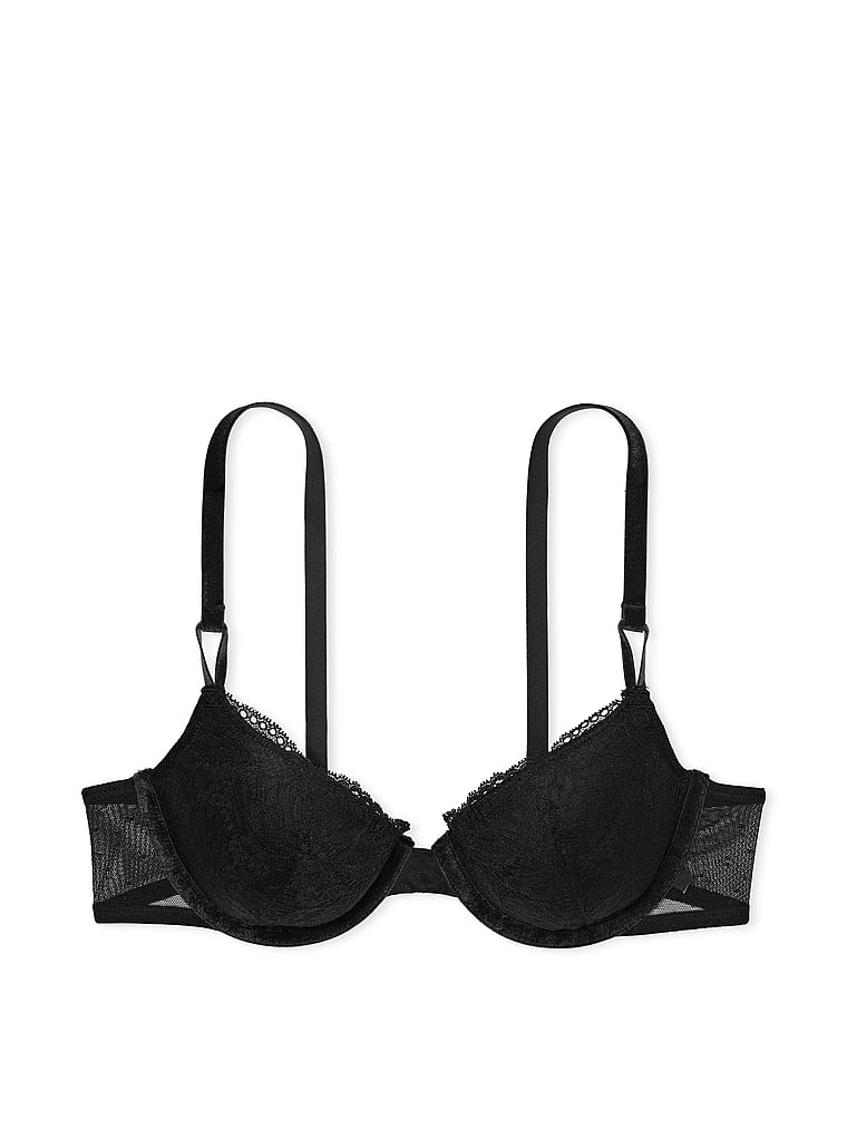Victoria Secret Bra Size 34D Black Underwired Unlined Adjustable Straps  Lingerie