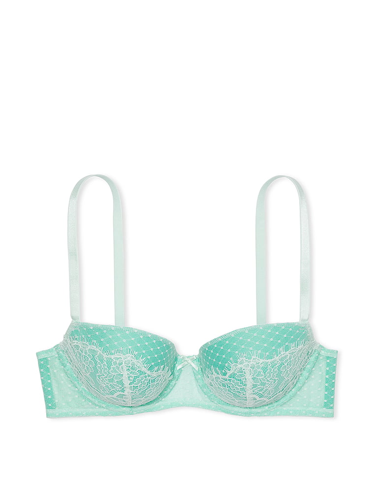 Victoria's Secret Dream Angels Lined Demi Bra In Mint Green with