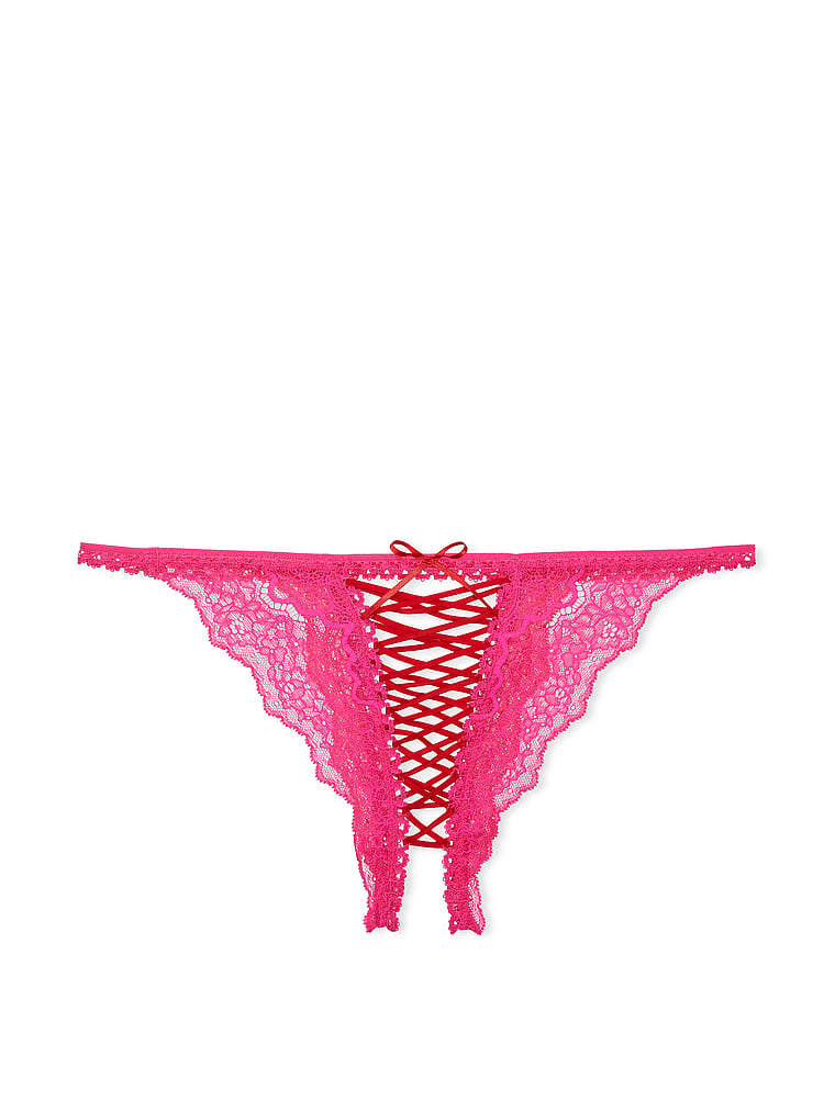 Victoria's Secret PINK Extra Low Rise Thong Small Lace