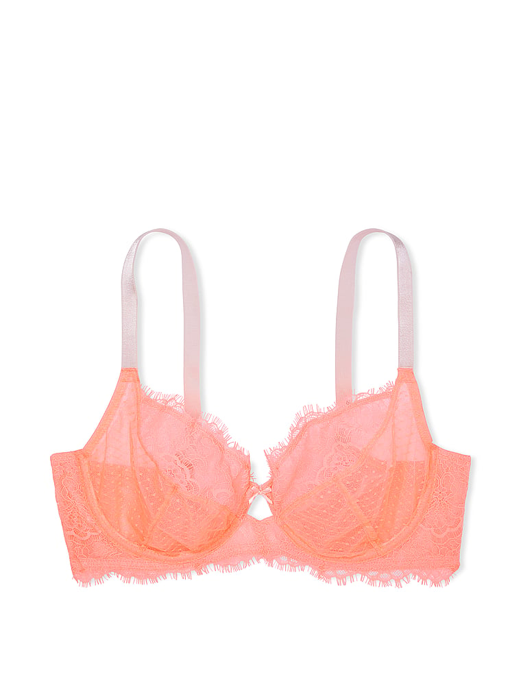 Victoria's Secret unlined 36C BRA SET M panty lot light pink