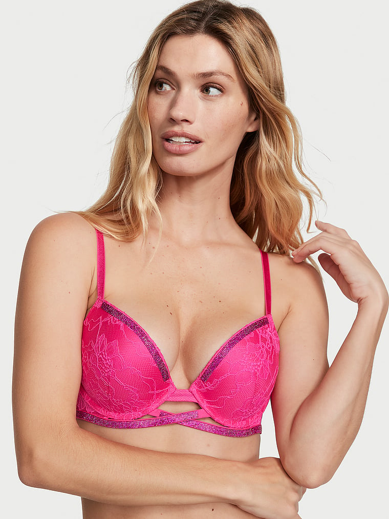 PINK - Victoria's Secret Push Up Underwire Bra Size 32B - $12