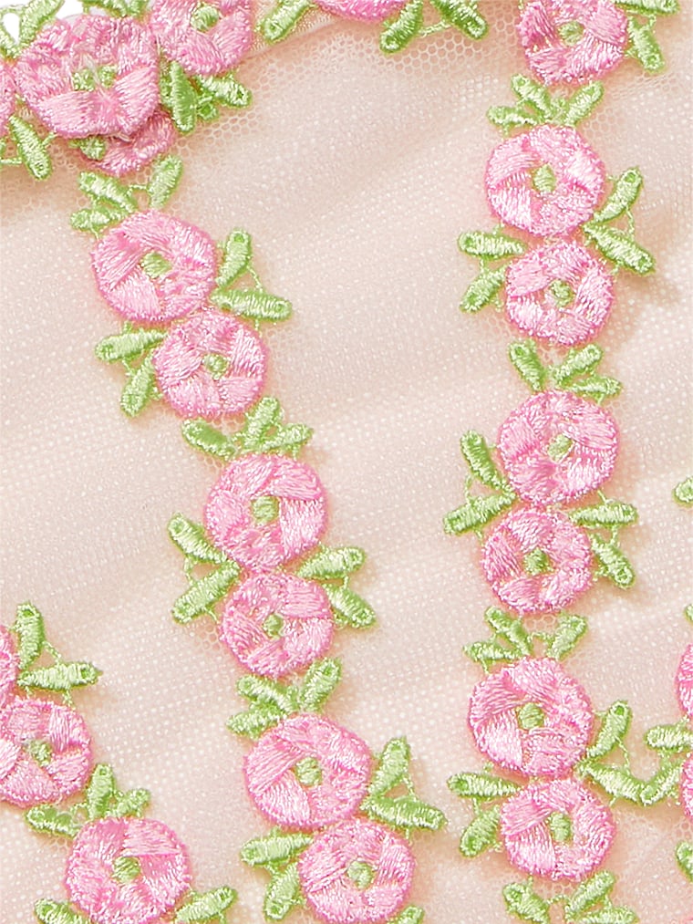 Rosebud Embroidery String Bikini Panty - Panties - Victoria's Secret