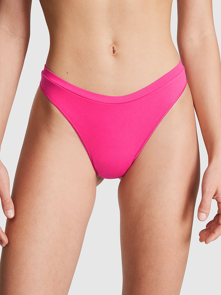 Buy Victoria's Secret PINK Enchanted Pink Seamless Thong Knickers
