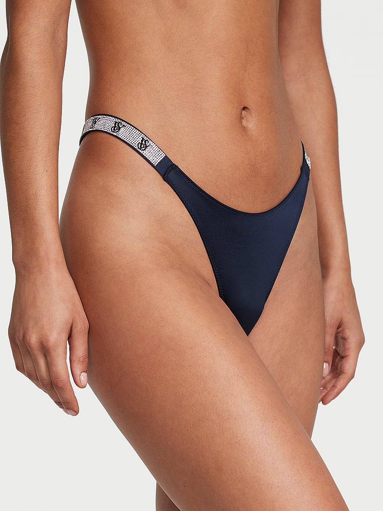 Buy Shine Strap Cut-Out Back Lace Brazilian Panty - Order Brazilian online  5000007236 - Victoria's Secret CA