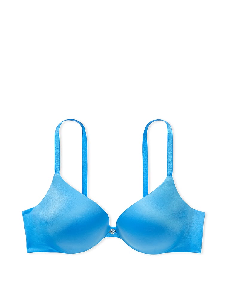 Victoria's Secret, Very Sexy So Obsessed Smooth Push-Up Bra, Capri Blue, offModelFront, 2 of 4
