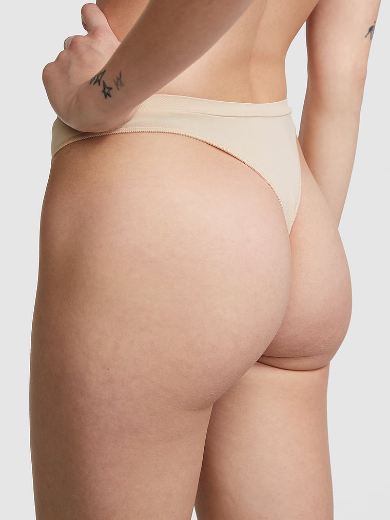 Seamless High-Leg Thong Panty