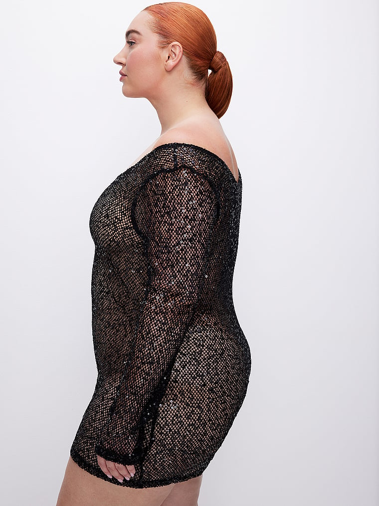 Plus size outlet sequin cover up