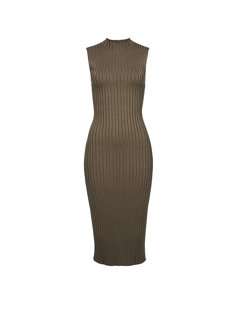 Through the Light Bodycon Ribbed Collared Athletic Dress