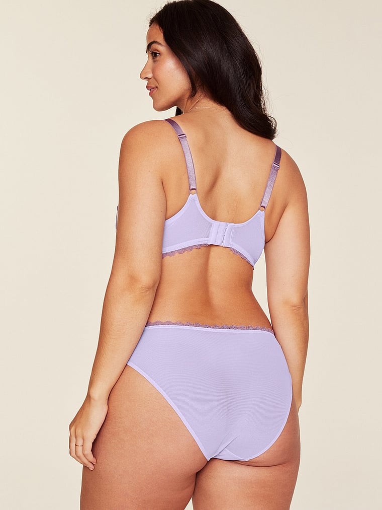 Mauve Purple Plus Size Bra & Panty Sets (Women's)