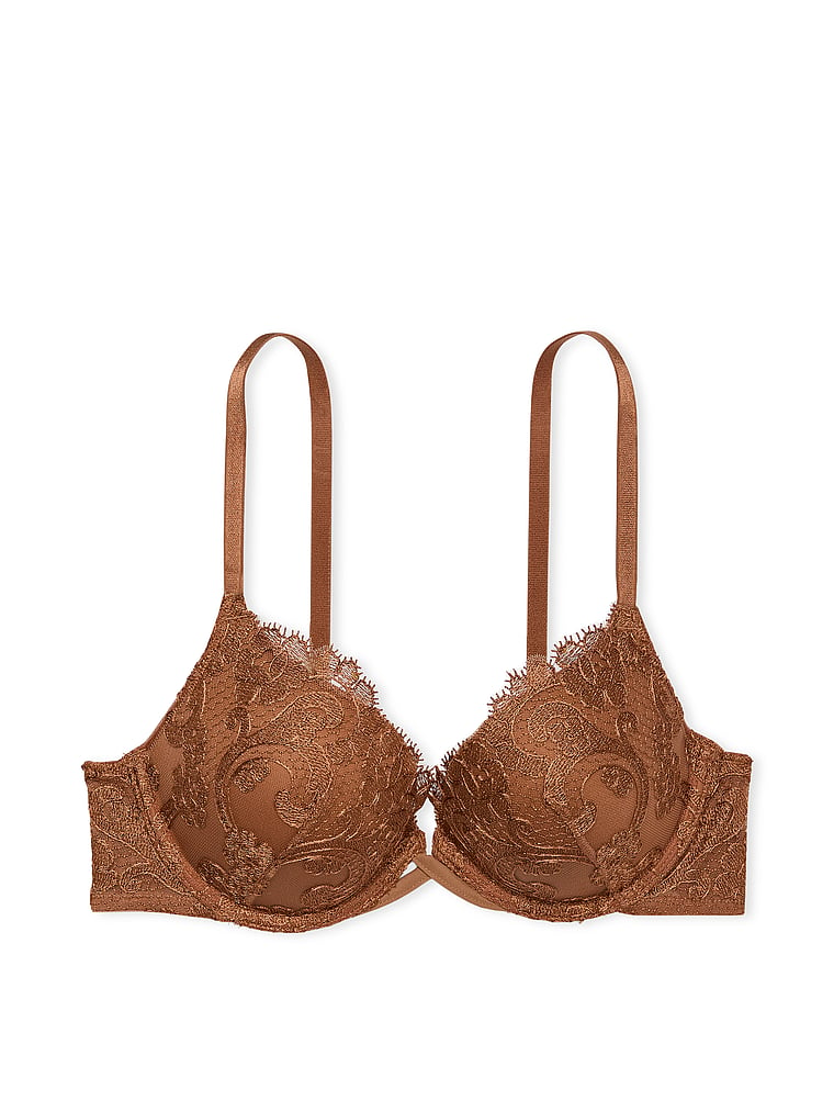 Daisy Chain Embroidery Push-Up Bra