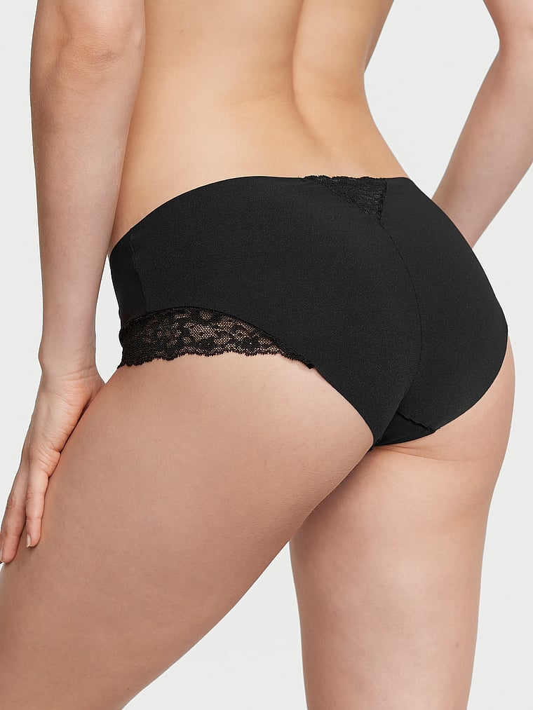 No-Show Lace-Trim Hiphugger Panty