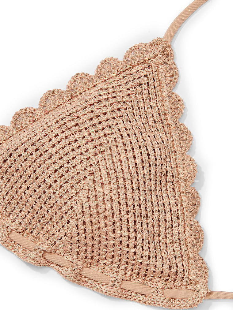Crochet Triangle Bikini Top