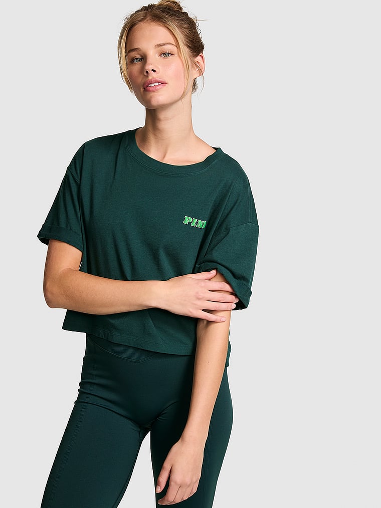 Campus Cotton Cropped Tee