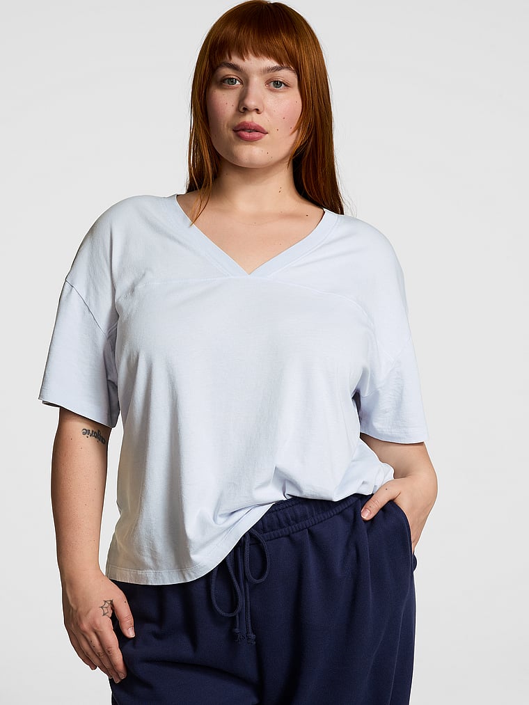 Ace Cotton V-Neck Tee