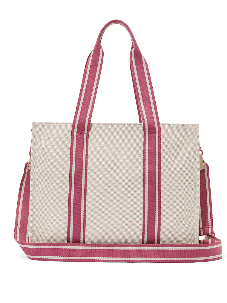 PINK Ivy Classic Large Canvas Tote Bag, onModelBack, 2 of 4