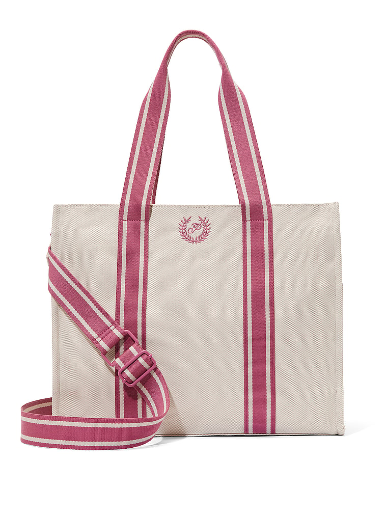 PINK Ivy Classic Large Canvas Tote Bag, onModelFront, 1 of 4