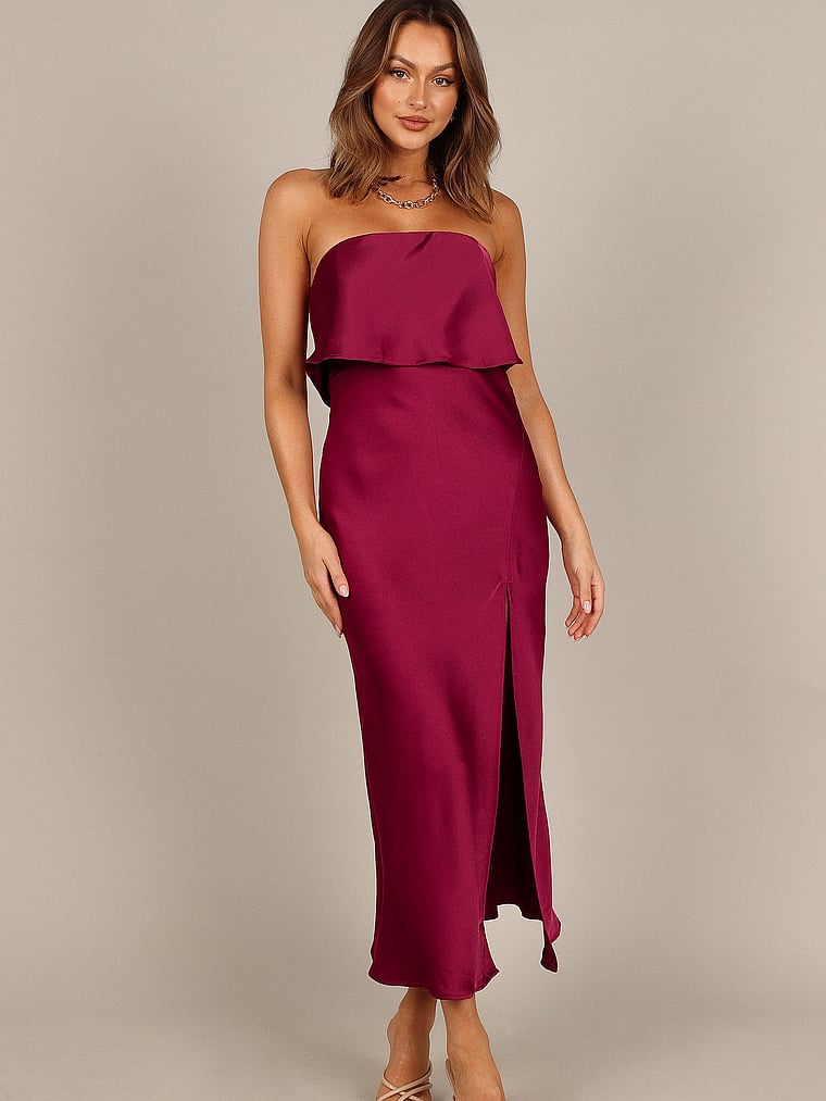 Vienna Strapless Midi Dress