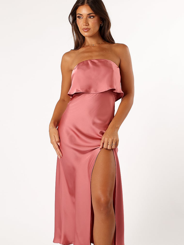 Vienna Strapless Midi Dress