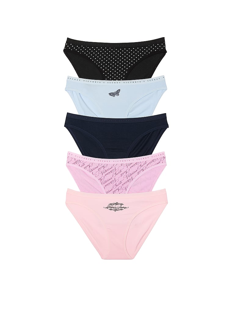 5-Pack Stretch Cotton Bikini Panties