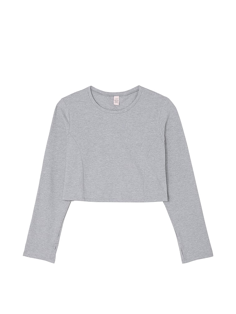 New Style! VS Cotton Cutout Back Long-Sleeve Top