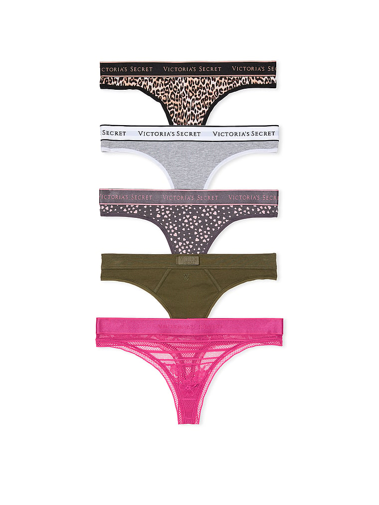 5-Pack Mixed Thong Panties