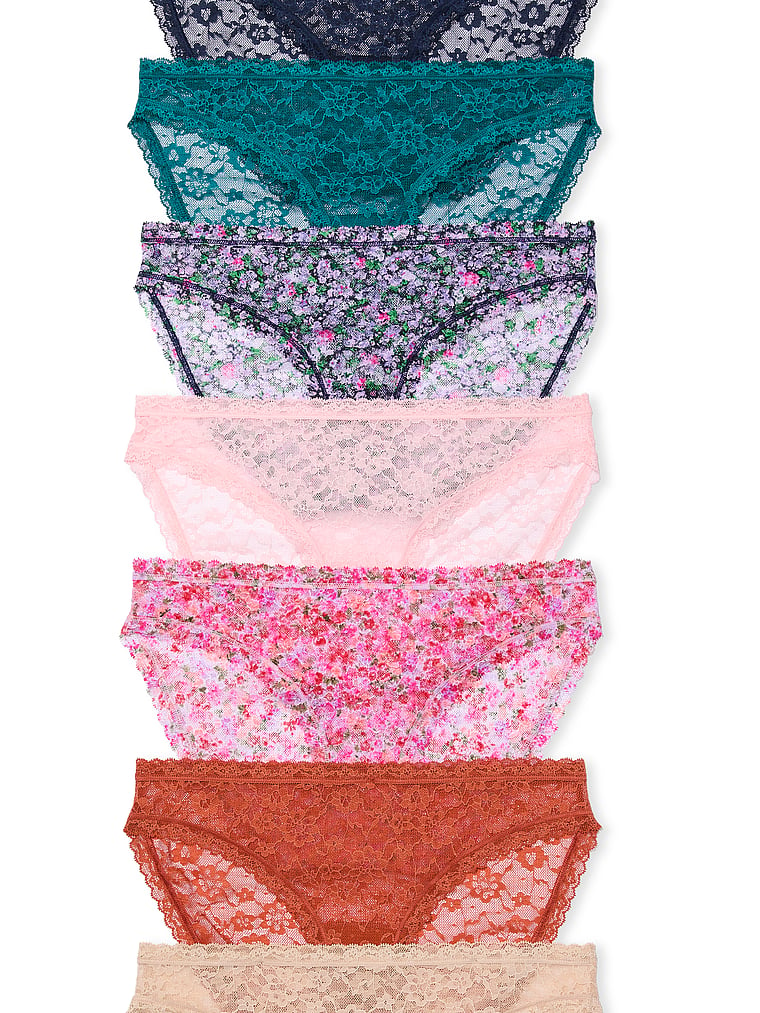 7-Pack Lace Bikini Panties